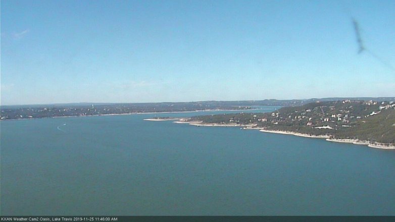 Lake Travis webcam, November 25, 2019 11:45 AM CT