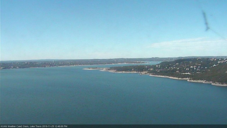 Lake Travis webcam, November 25, 2019 12:45 PM CT