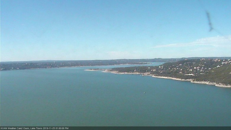 Lake Travis webcam, November 25, 2019 1:00 PM CT