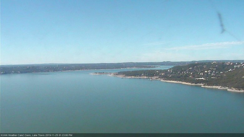 Lake Travis webcam, November 25, 2019 1:25 PM CT