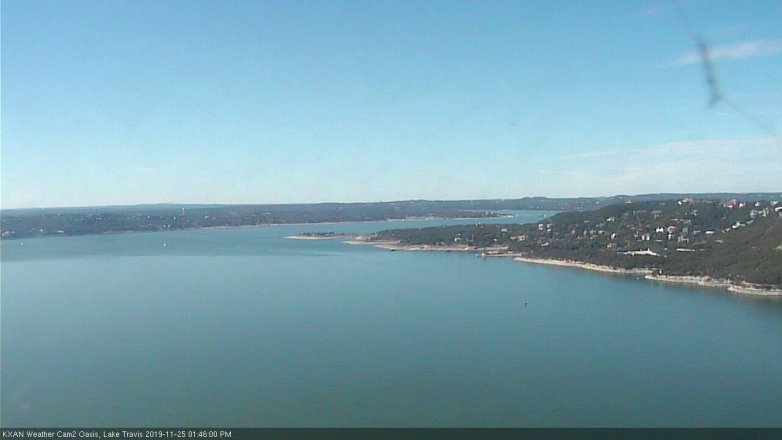 Lake Travis webcam, November 25, 2019 1:45 PM CT