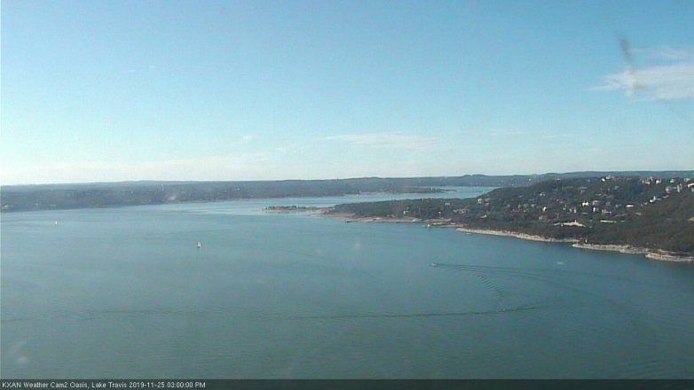 Lake Travis webcam, November 25, 2019 3:00 PM CT