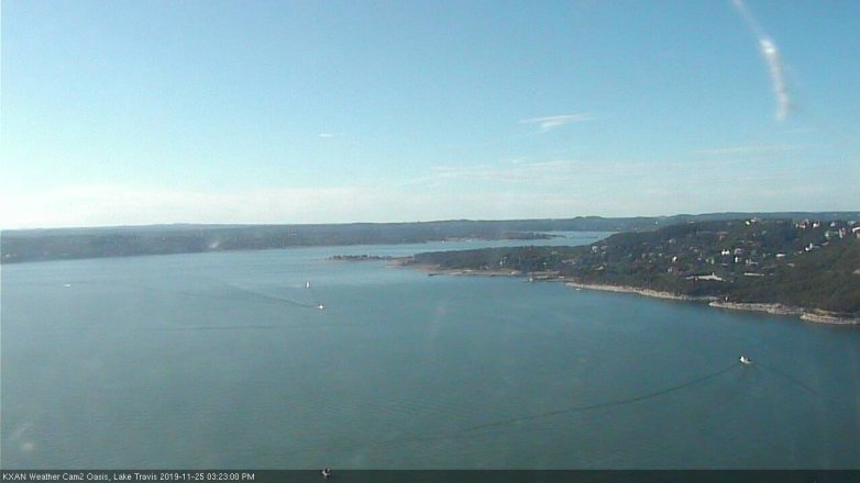 Lake Travis webcam, November 25, 2019 3:25 PM CT
