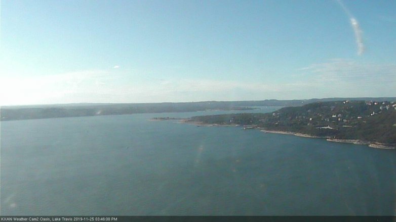 Lake Travis webcam, November 25, 2019 3:45 PM CT