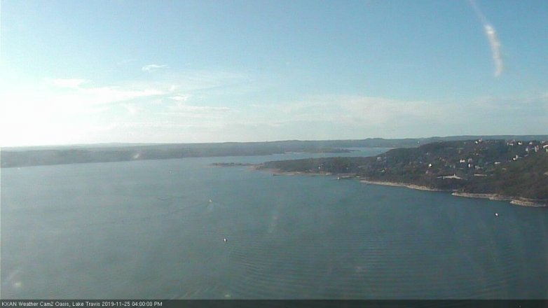 Lake Travis webcam, November 25, 2019 4:00 PM CT