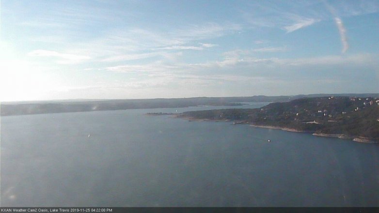 Lake Travis webcam, November 25, 2019 4:25 PM CT