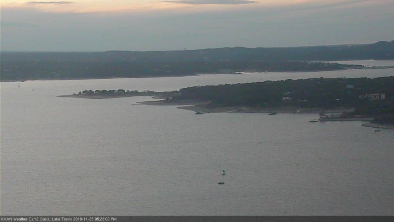Lake Travis webcam, November 25, 2019 5:25 PM CT