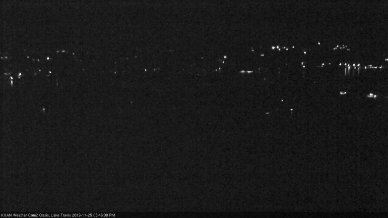 Lake Travis webcam, November 25, 2019 6:45 PM CT