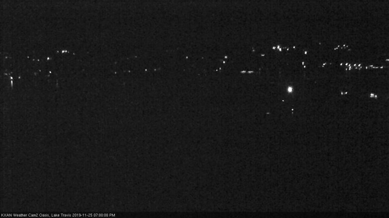 Lake Travis webcam, November 25, 2019 7:00 PM CT