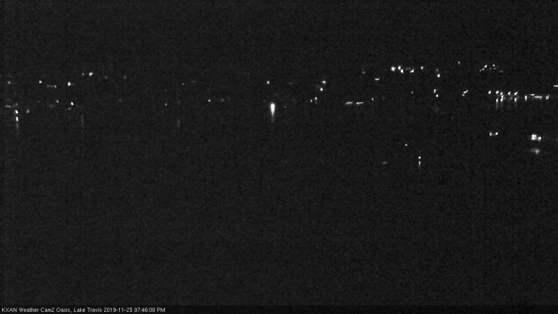 Lake Travis webcam, November 25, 2019 7:45 PM CT