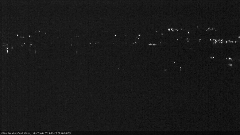Lake Travis webcam, November 25, 2019 8:45 PM CT