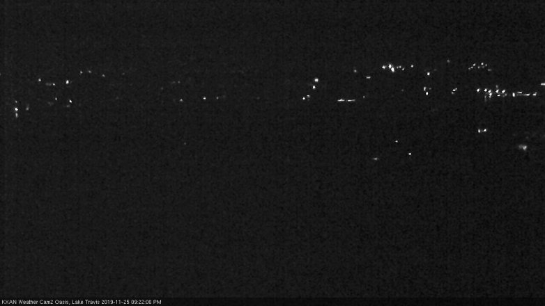 Lake Travis webcam, November 25, 2019 9:25 PM CT