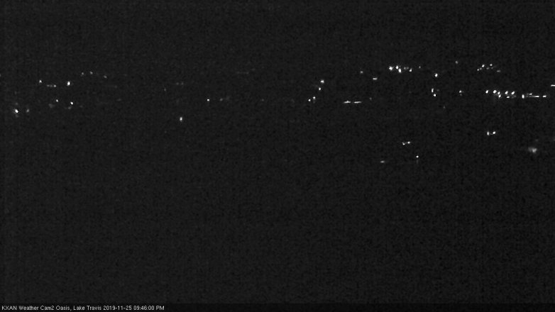 Lake Travis webcam, November 25, 2019 9:45 PM CT