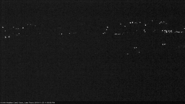 Lake Travis webcam, November 25, 2019 11:00 PM CT