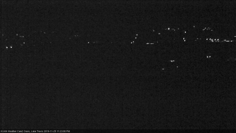 Lake Travis webcam, November 25, 2019 11:25 PM CT