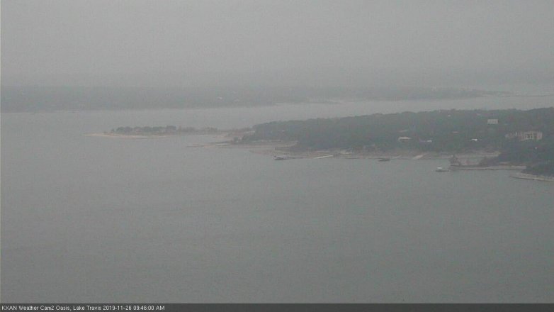 Lake Travis webcam, November 26, 2019 9:45 AM CT