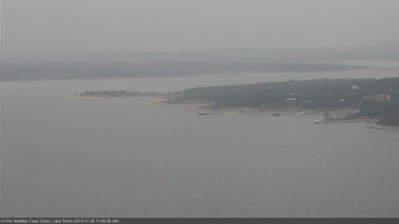 Lake Travis webcam, November 26, 2019 11:00 AM CT