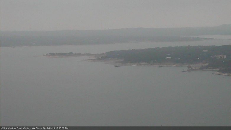 Lake Travis webcam, November 26, 2019 12:00 PM CT
