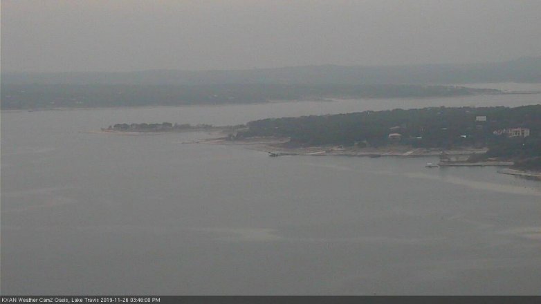 Lake Travis webcam, November 26, 2019 3:45 PM CT