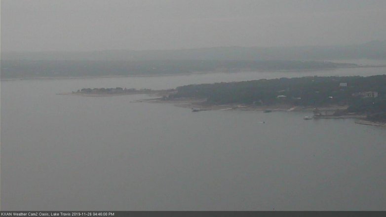 Lake Travis webcam, November 26, 2019 4:45 PM CT