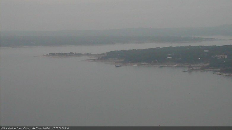 Lake Travis webcam, November 26, 2019 5:00 PM CT