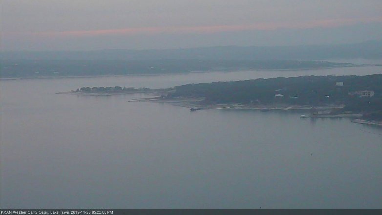 Lake Travis webcam, November 26, 2019 5:25 PM CT