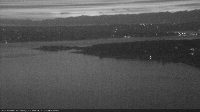 Lake Travis webcam, November 26, 2019 6:00 PM CT