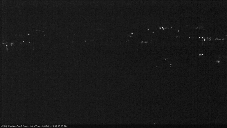 Lake Travis webcam, November 26, 2019 9:00 PM CT