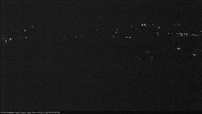 Lake Travis webcam, November 26, 2019 9:25 PM CT