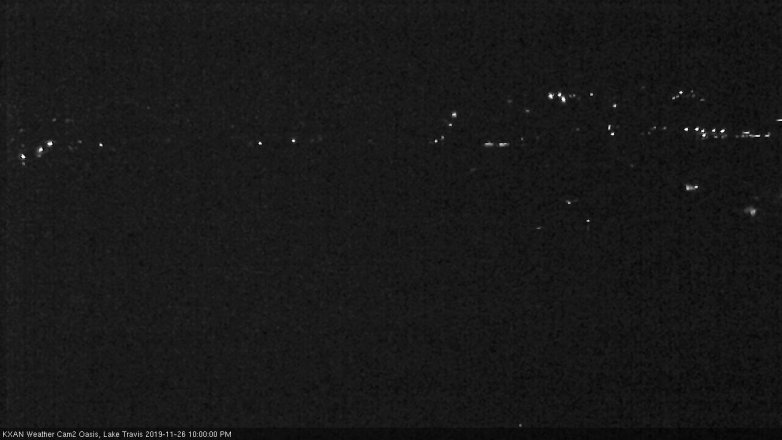 Lake Travis webcam, November 26, 2019 10:00 PM CT