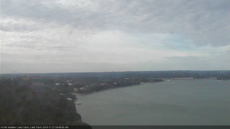 Lake Travis webcam, November 27, 2019 9:45 AM CT