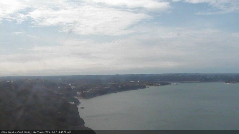 Lake Travis webcam, November 27, 2019 11:45 AM CT
