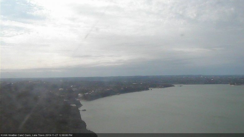 Lake Travis webcam, November 27, 2019 12:00 PM CT