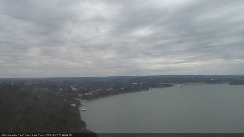 Lake Travis webcam, November 27, 2019 1:45 PM CT