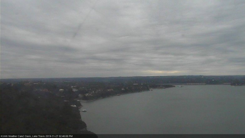Lake Travis webcam, November 27, 2019 2:45 PM CT
