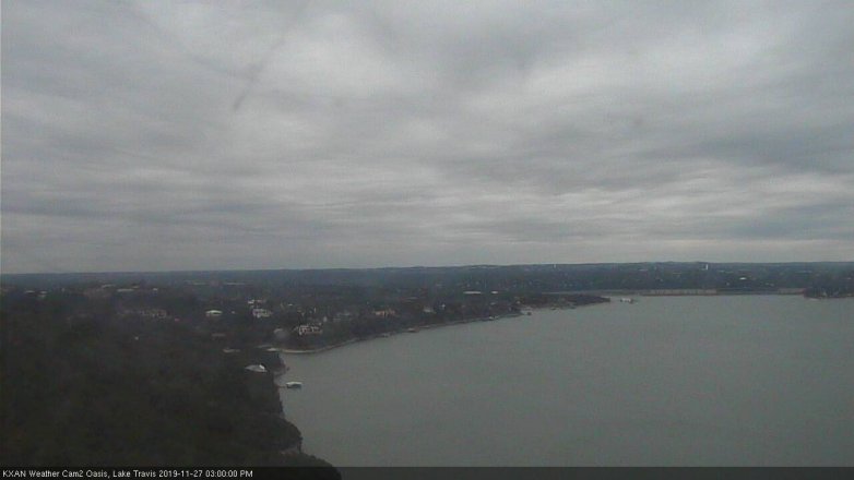 Lake Travis webcam, November 27, 2019 3:00 PM CT