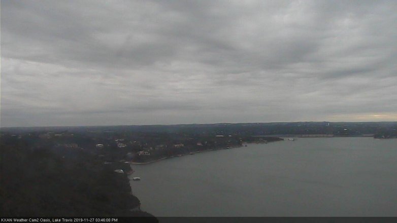 Lake Travis webcam, November 27, 2019 3:45 PM CT