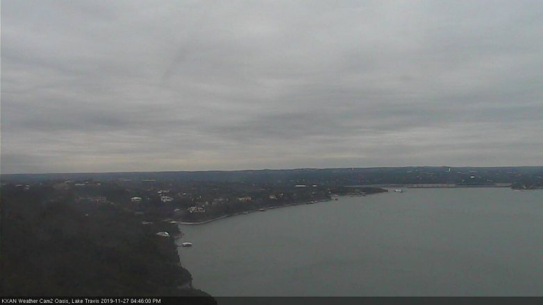 Lake Travis webcam, November 27, 2019 4:45 PM CT
