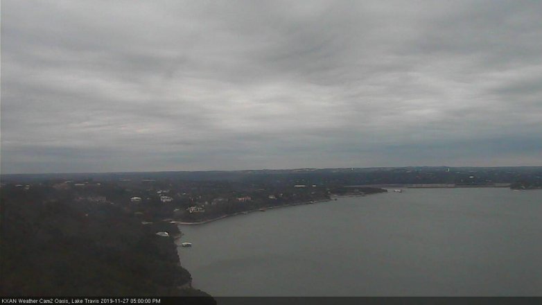 Lake Travis webcam, November 27, 2019 5:00 PM CT