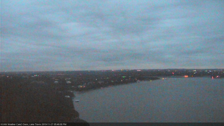 Lake Travis webcam, November 27, 2019 5:45 PM CT