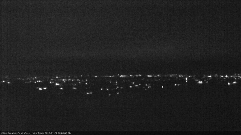 Lake Travis webcam, November 27, 2019 8:00 PM CT