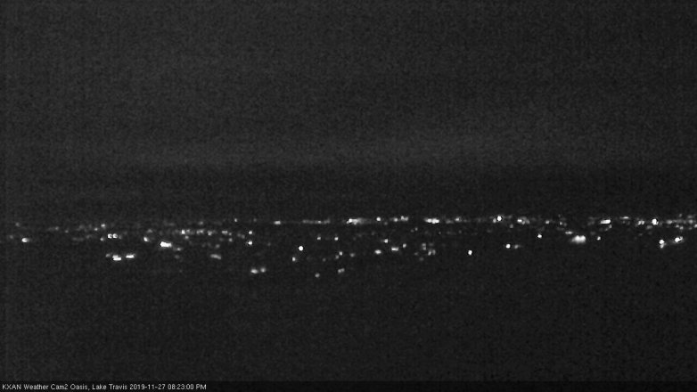 Lake Travis webcam, November 27, 2019 8:25 PM CT