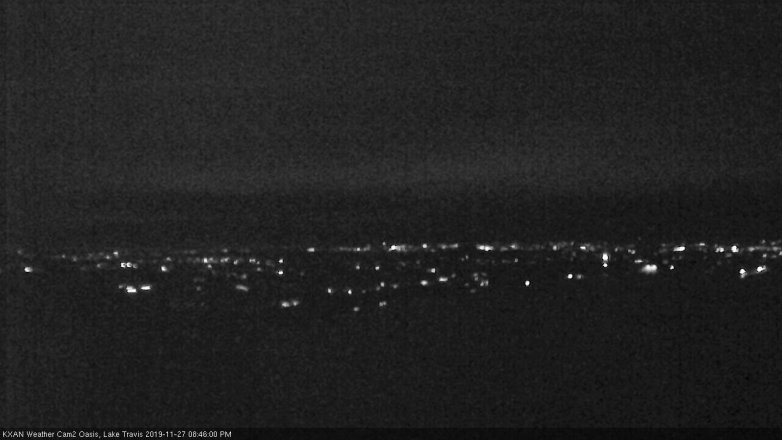 Lake Travis webcam, November 27, 2019 8:45 PM CT