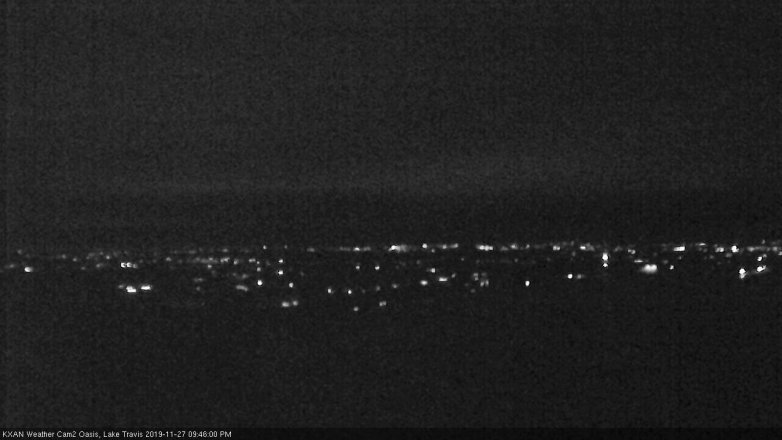 Lake Travis webcam, November 27, 2019 9:45 PM CT