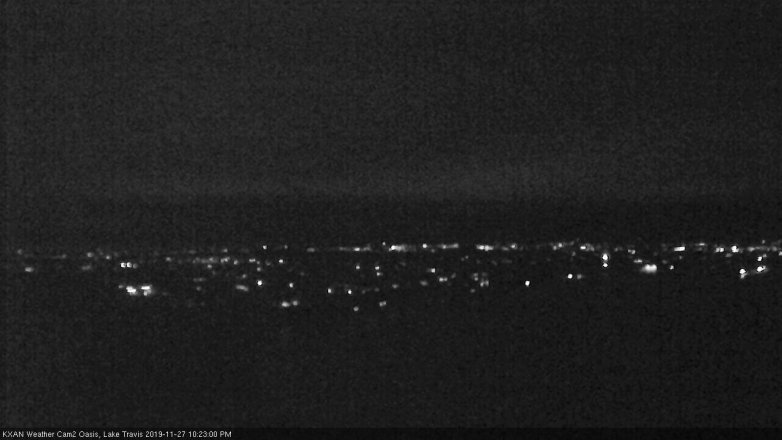 Lake Travis webcam, November 27, 2019 10:25 PM CT