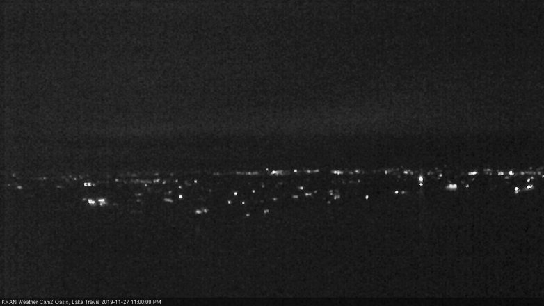 Lake Travis webcam, November 27, 2019 11:00 PM CT