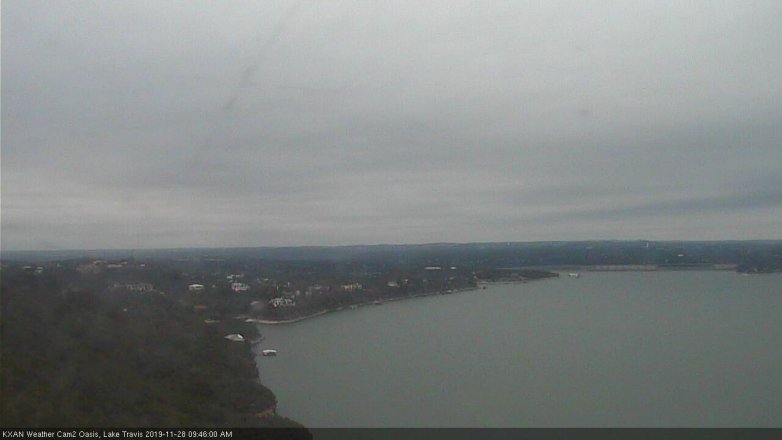 Lake Travis webcam, November 28, 2019 9:45 AM CT
