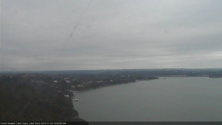 Lake Travis webcam, November 28, 2019 10:00 AM CT