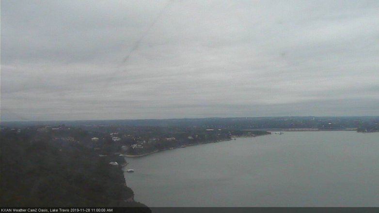 Lake Travis webcam, November 28, 2019 11:00 AM CT