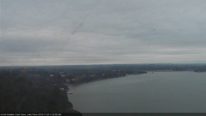 Lake Travis webcam, November 28, 2019 11:25 AM CT